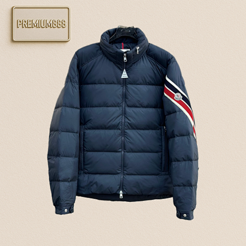 Moncler 24-sleeve Three-color Woven Ribbon Light Down Jacket