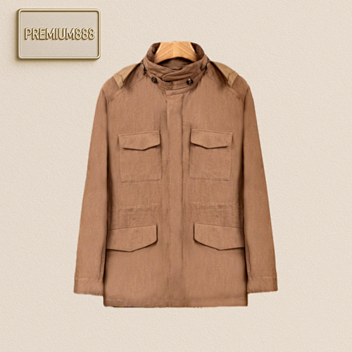LP Traveler Traveller Men Outdoor Linen Hunting Jacket