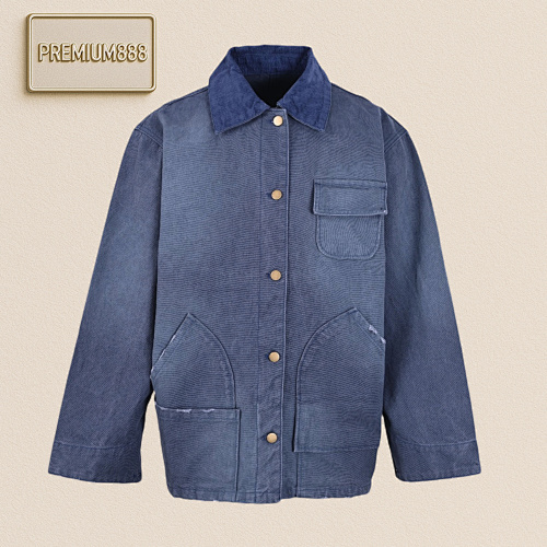 Prada Prd Multi-Pocket French Denim Jacket