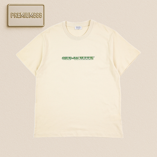 OW 25ss Dollar Arrow Print Short Sleeves