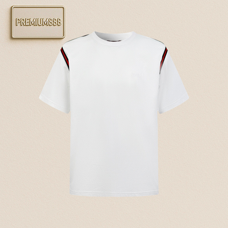 Gucci Gu Cci Ribbon Embroidered Short Sleeves