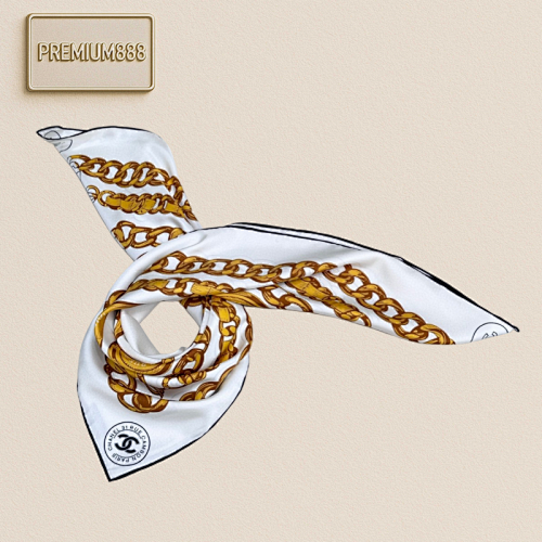 Chanel 90 Silk Scarf New