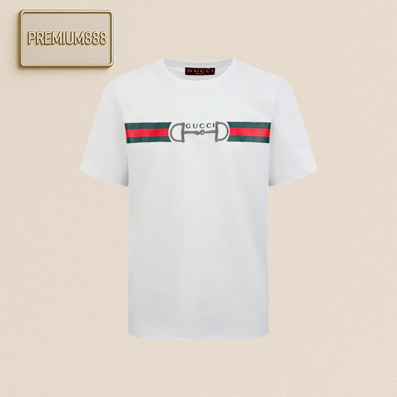 Gucci Horse Bit Woven Strap Short-sleeved Shirt