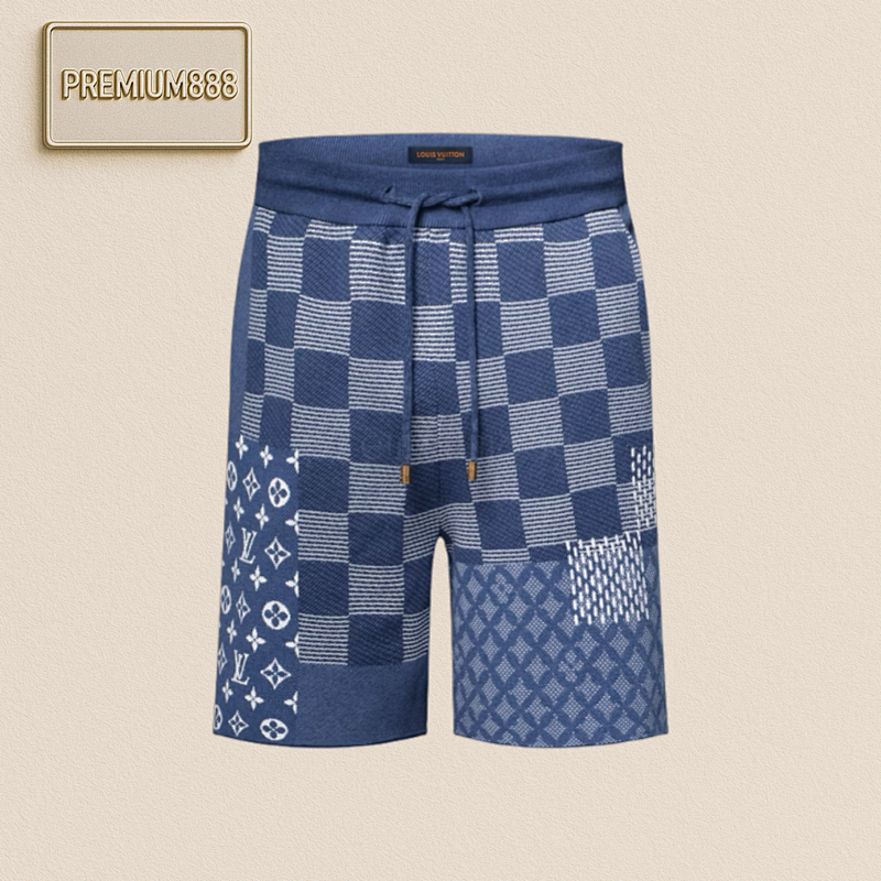 Louis Vuitton LV Checkerboard Woolen Shorts