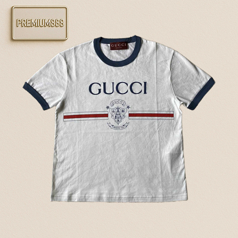 Gu Cci Porter Printed Round Neck Short Sleeves