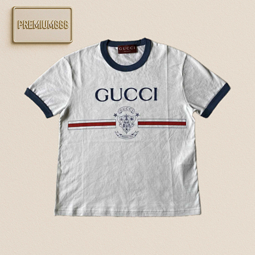 Gu Cci Porter Printed Round Neck Short Sleeves
