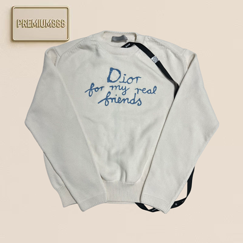 Dior Embroidered Signature Round-neck Sweater
