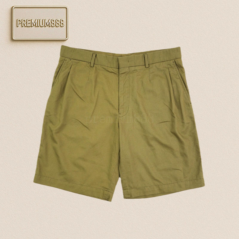 Ze Gna Casual Suit Shorts Retro Green