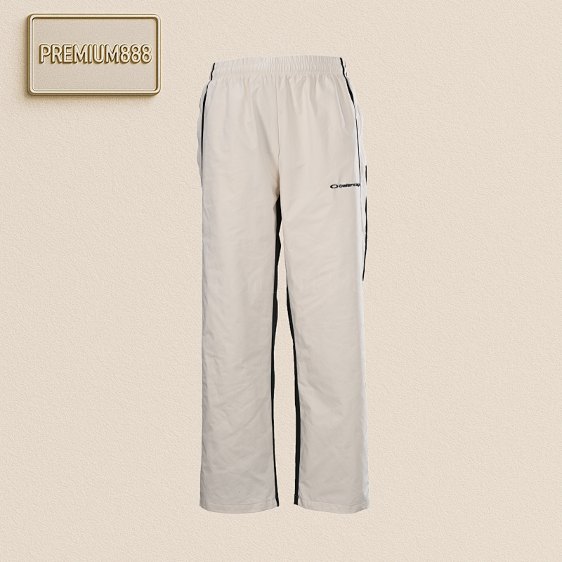 Balenciaga Blcg White And Grey Dual Destruction Sport Suit Trousers