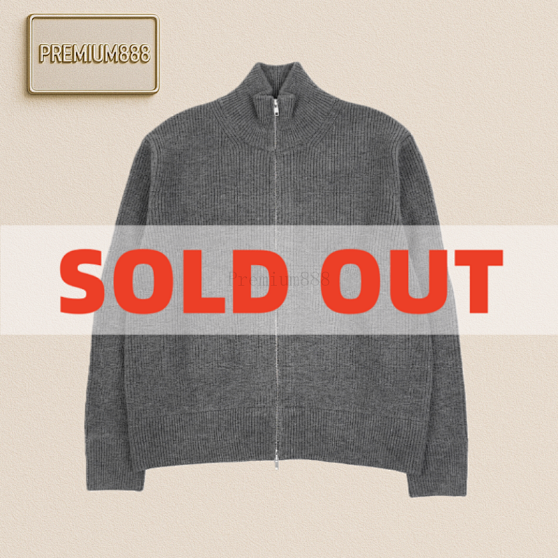 MM6 N54 Cardigan With Four-corner Stitching On The Back - Grey