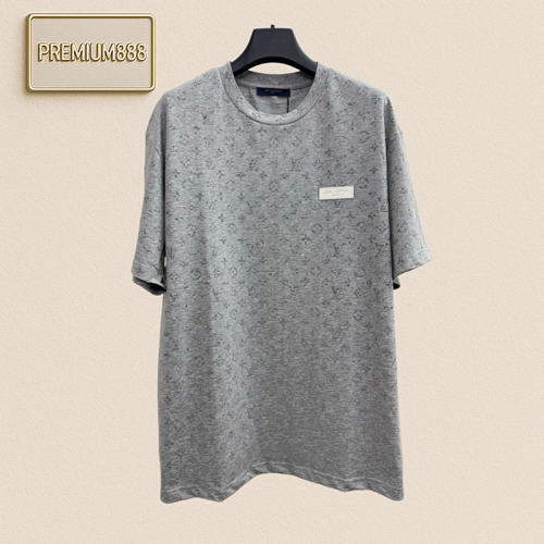 1v Louis Monogram Gradient Reflective Full-Print Short-Sleeve T-Shirt