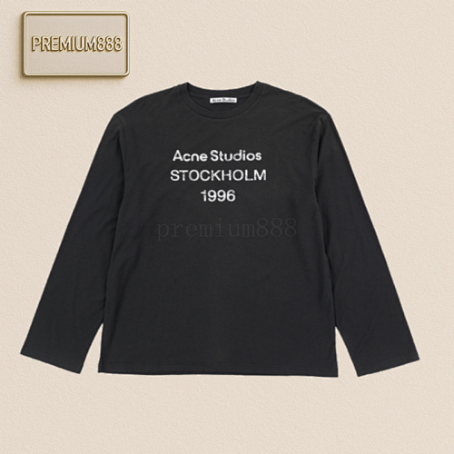 Acne Studios 25ss Mottled Monogram Print Long Sleeves