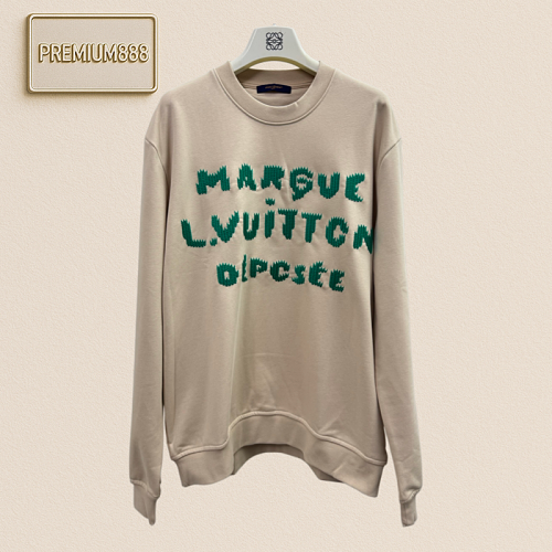 1v Louis Letter-Design Embroidered Round-neck Sweatshirt