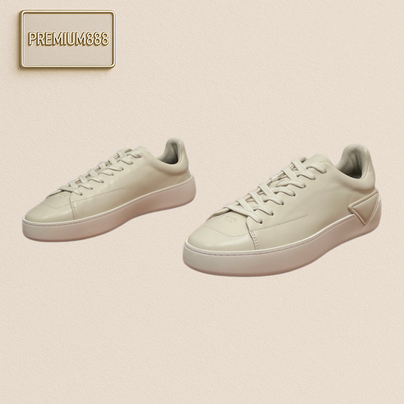 Prada Men's Court Leather Sport Shoes For Sale