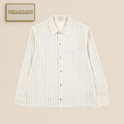 CD 25ss Pocket Striped Dio Letter Shirt Jacket