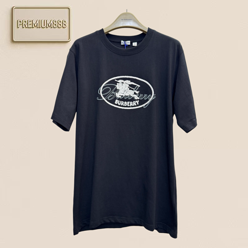 Burberry Warhorse Letter Design Embroidered Short-Sleeved T-shirt