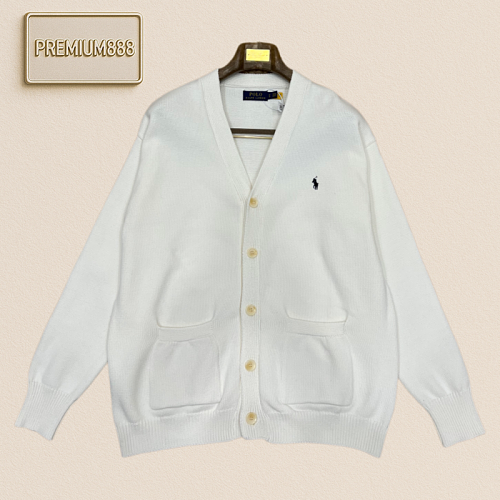 Polo Ralph Lauren Ruffle V-neck Knit Cardigan