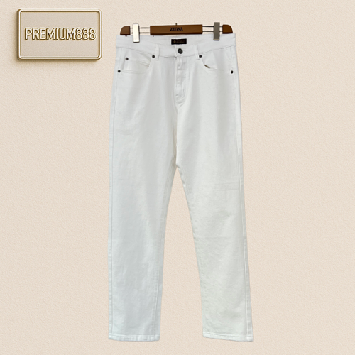 Loro Piana Loony Piana Casual Waistband Front Logo Straight-Tee Casual Pants
