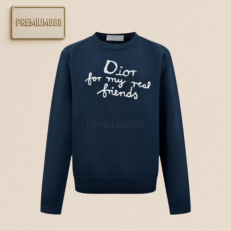 Dior Dio R Embroidered Knitted Long Sleeves