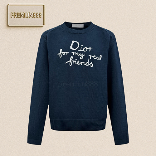 Dior Dio R Embroidered Knitted Long Sleeves