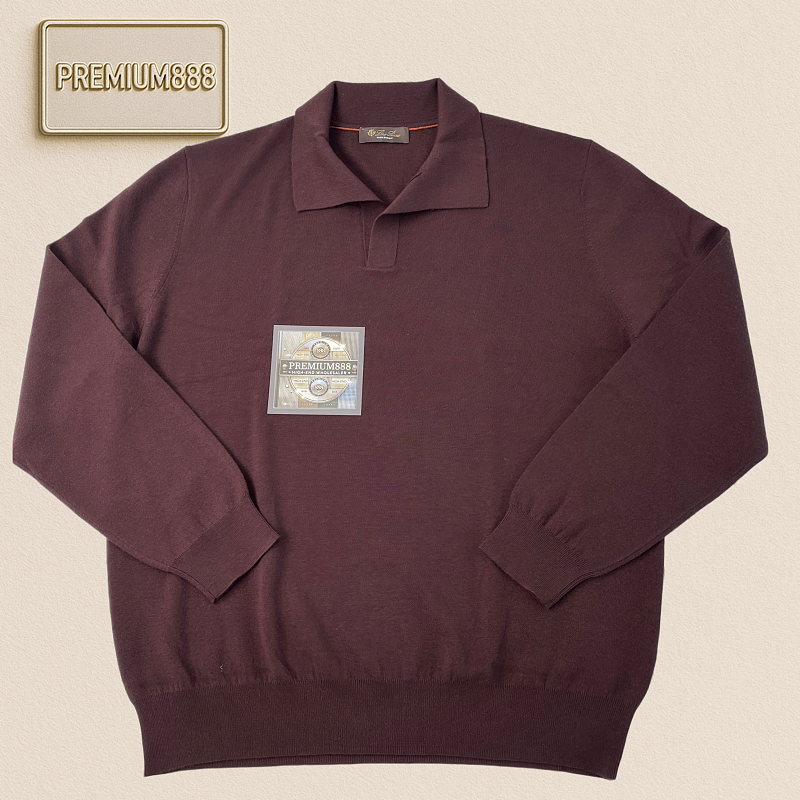 LP Autumn Winter New Collection - The King's Gift Series - Seagull Collar Polo Long-Sleeve