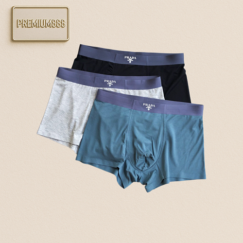 Excellent Prada Classic Collection Fashionable High-end Classic Men's Underwear Export Ord