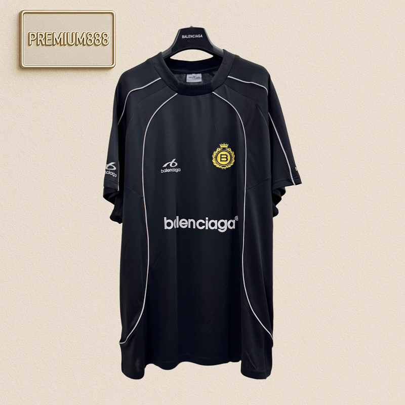 Balenciaga Manchester Breathable Mesh Shoulder-to-shoulder Patchwork Football Jersey Short