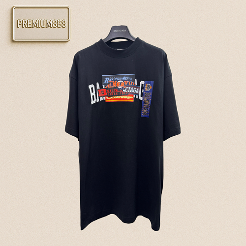 Balenciaga 26ss Bumper Stickers Embroidery T-shirt With Short Sleeves