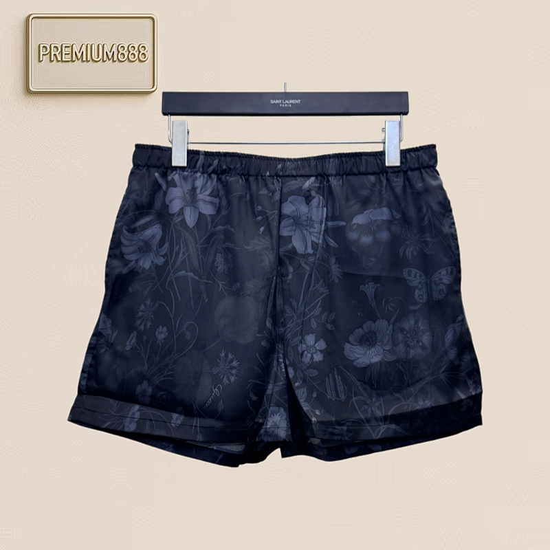Gucci Floral-printed Silk Short Pants