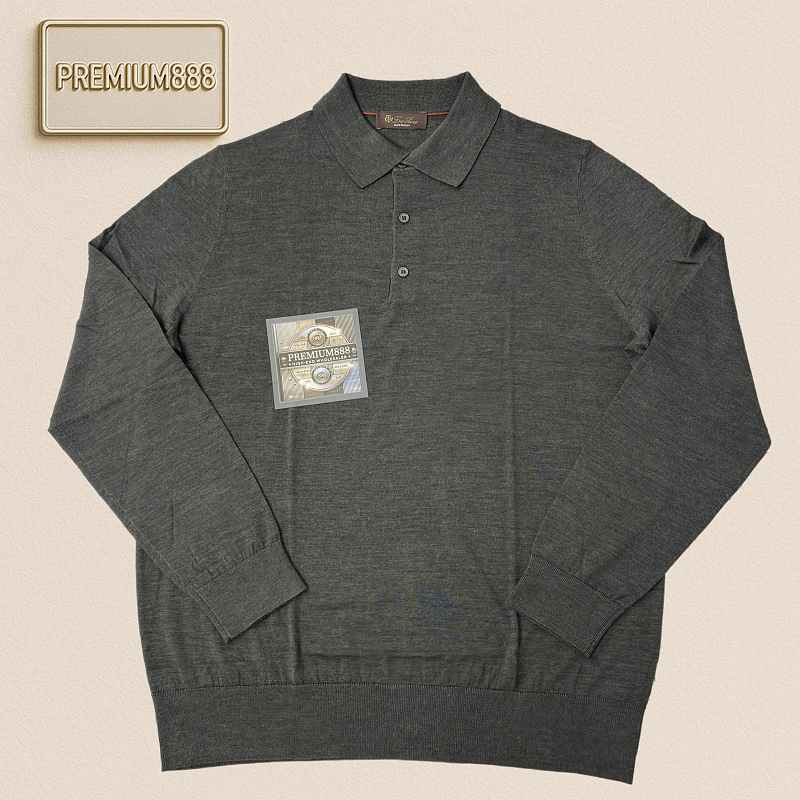 LP Autumn Winter New Collection Icewish - King's Gift Series - Wool Polo Shirt With Long S