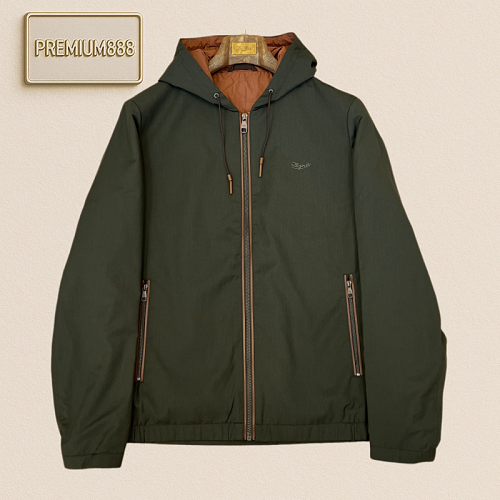 Zegna Jenia Wool Blend Hooded Casual Jacket
