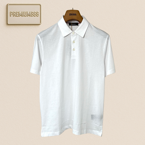 Loro Piana High-end Minimalist Business Short-sleeved Polo Shirt