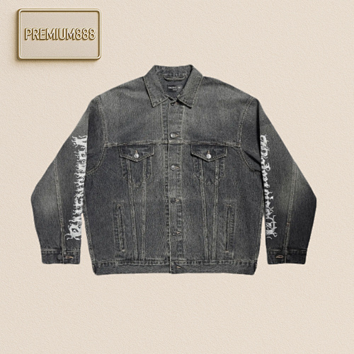 Balenciaga Blcg Year Of The Dragon Limited Edition Printed Letter Graffiti Raw Jacketitem ID