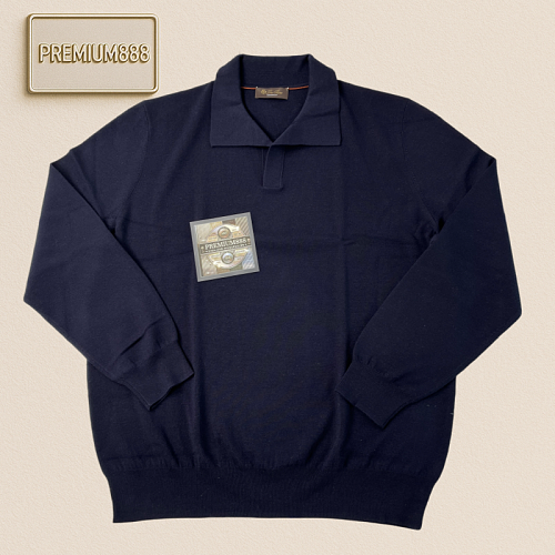 LP Autumn Winter New Collection - The King's Gift Series - Seagull Collar Polo Long-Sleeve