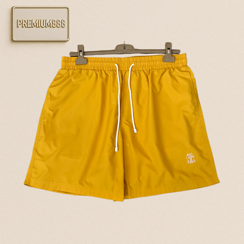 BC Brunello Casual Embroidered Badge Beach Shorts