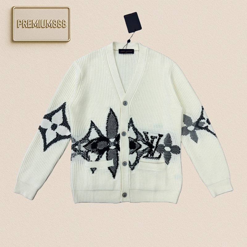 Louis Vuitton LV Three-flower Woolen Cardigan