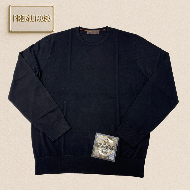 LP Autumn Winter New Collection Icewish Wool Knitwear - Classic Round Neck Long Sleeve Siz