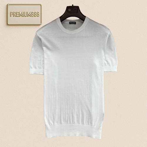 Zegna Basic Round-neck Short-sleeved T-shirt
