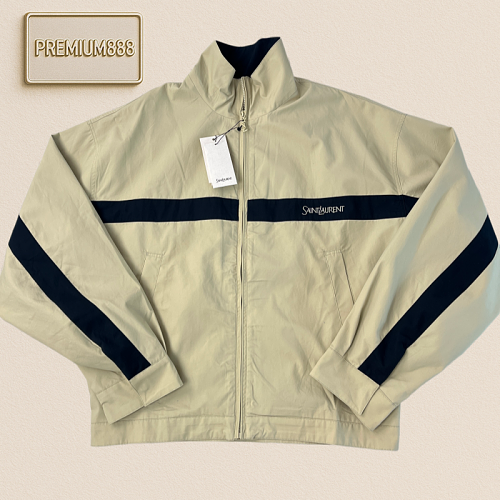 Saint Laurent YSL Embroidered Collar Zip Jacket Craftsmanship Notes