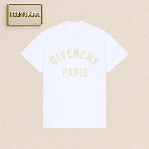 GV C Zigzag Appliqué Lettering Crew Neck Short Sleeves