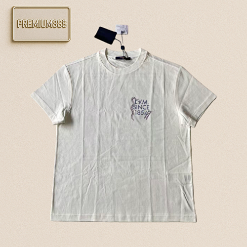 Louis Vuitton LU Snake Print Round-neck Short-sleeved Shirt