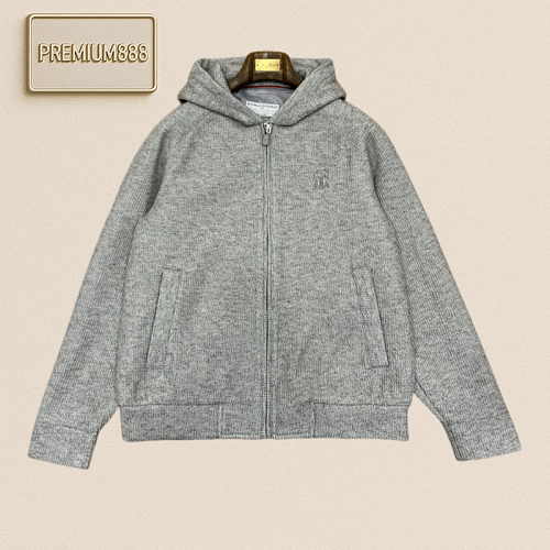 BC Brunello Flowy Hooded Warm Cotton Knitted Jacket