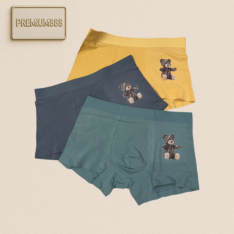 Product Original Quality Fendi Little Bear Series Premium Boxed Men's Underwear Export Ord