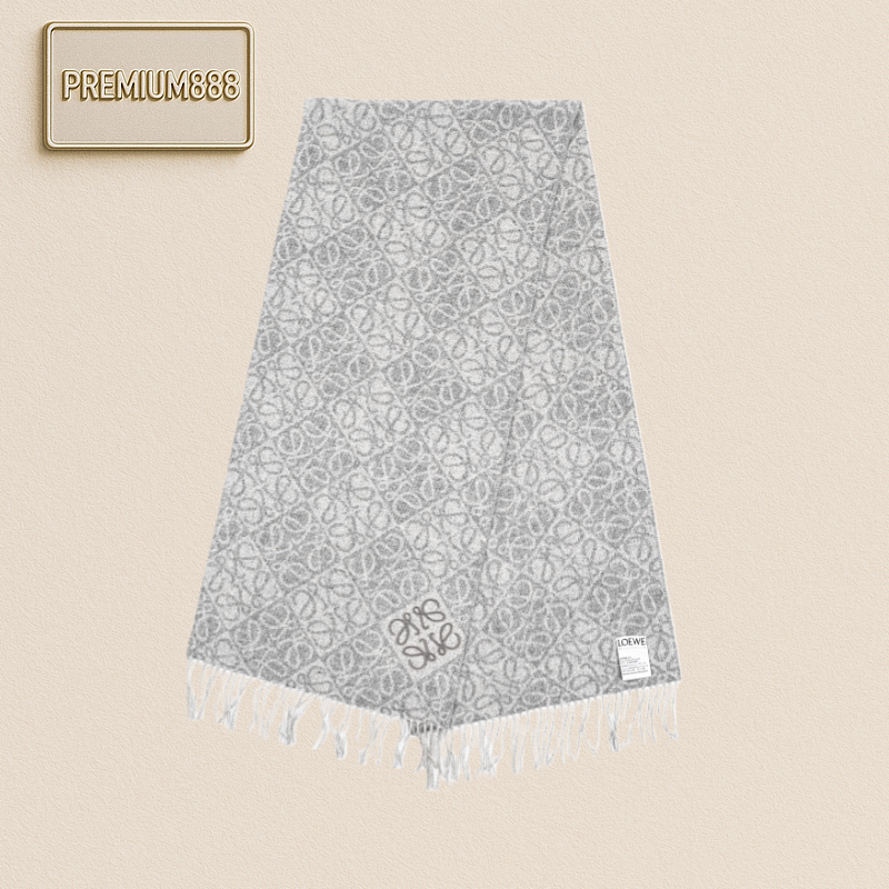 The Loewe Scarf Is Grey