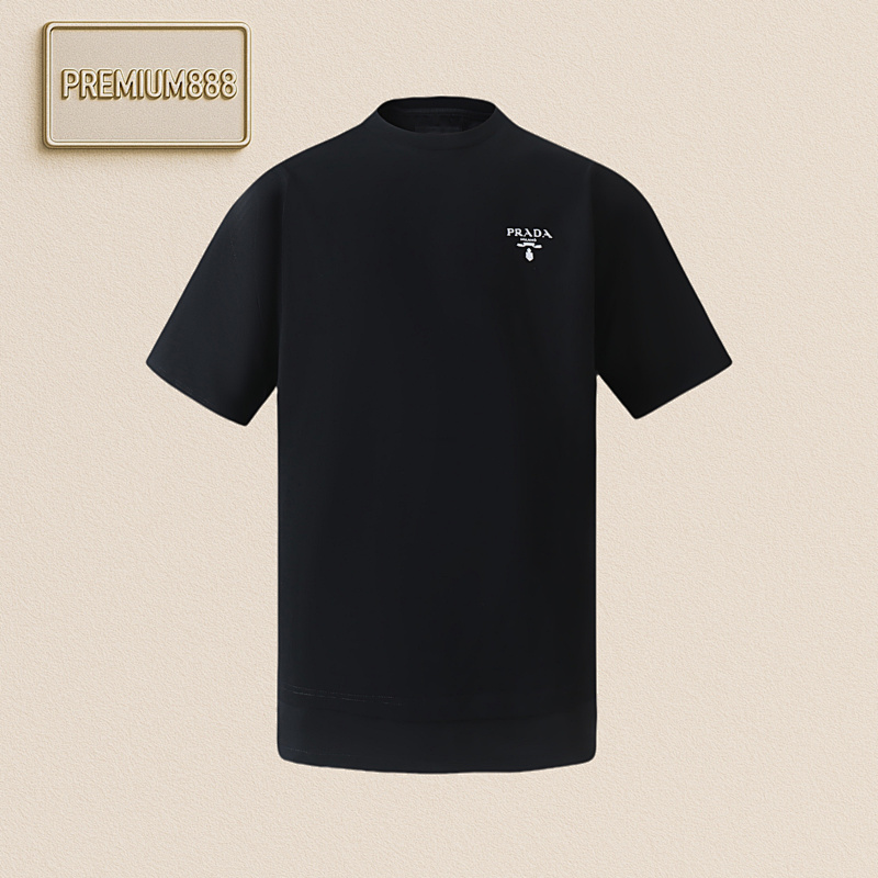 Prada PR Ada's Classic Logo Panelled Crewneck Short Sleeves Item