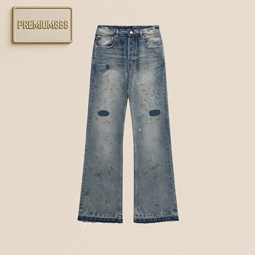 Melancholic Rich Second Generation Patch Destroys Micro-flared Jeans