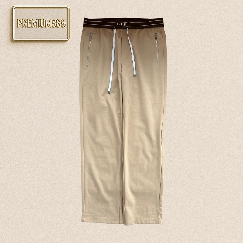 Loropiana Nooyiapaia Embroidered Waistband Drawstring Casual Pants
