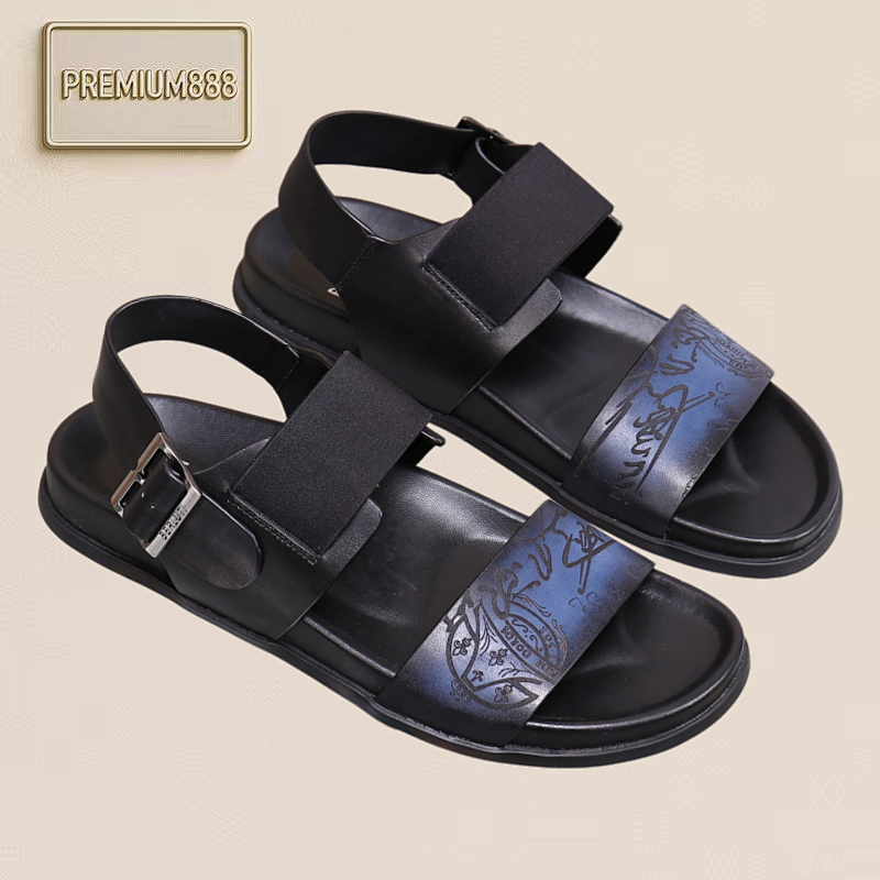 Arrival Spring And Autumn Series Italian-made Egio Sole Egio Written Leather Sandals. Ther