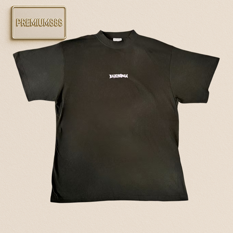 Balenciaga Blcg Pink Sanskrit Small Logo T