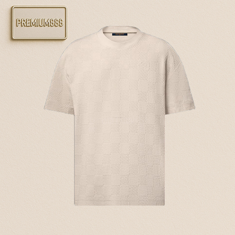 Louis Vuitton L V Checkerboard Jacquard Short Sleeves